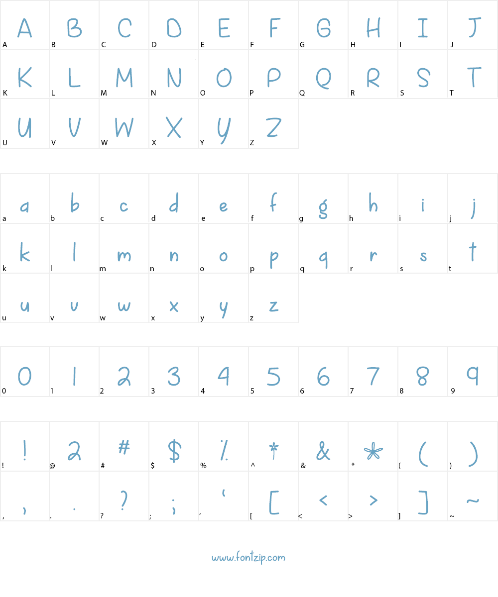 Spring is Coming Font Character